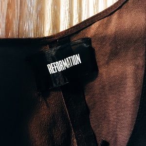 Recycled Suede Reformation Dress